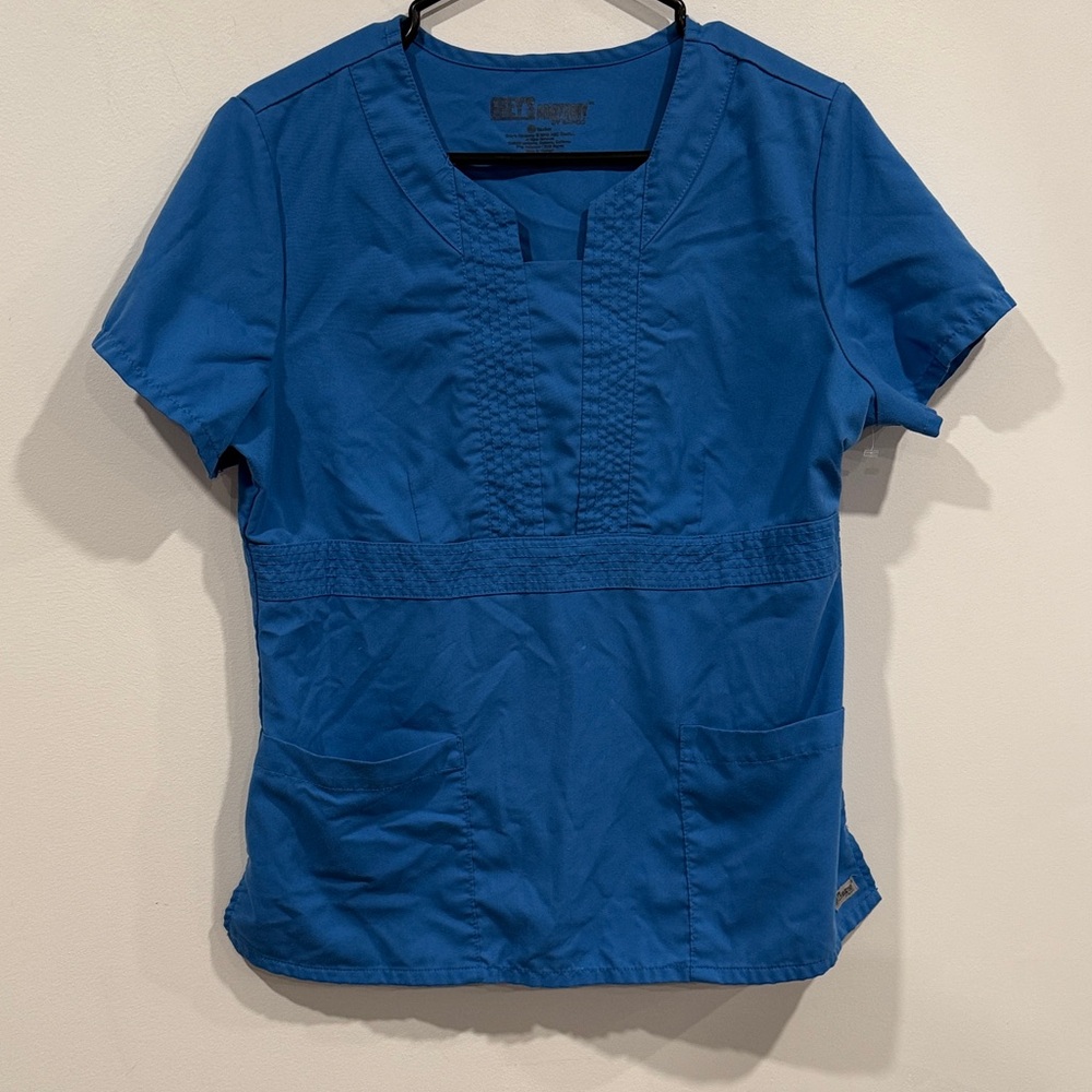 Grey's Anatomy Blue Scrub Top